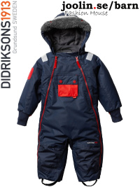Didriksons Coso navy coverall baby 