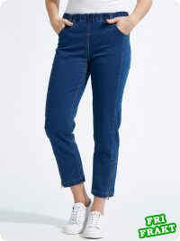 LauRie Piper jeans mellanbl 7/8-dels lngd