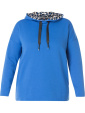 Mysig hood-trja med fickor, electric blue
