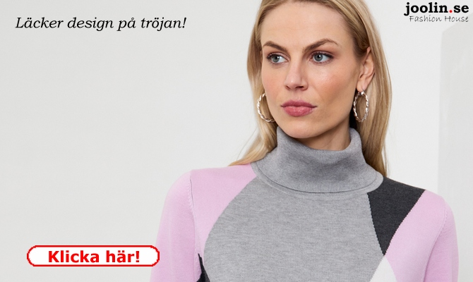 Hstnyhet: Trja med lng rm och ribbkant i hals och rmslut