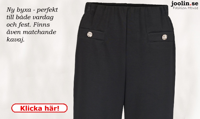 Nyhet: Byxa till bde vardag och fest, svart