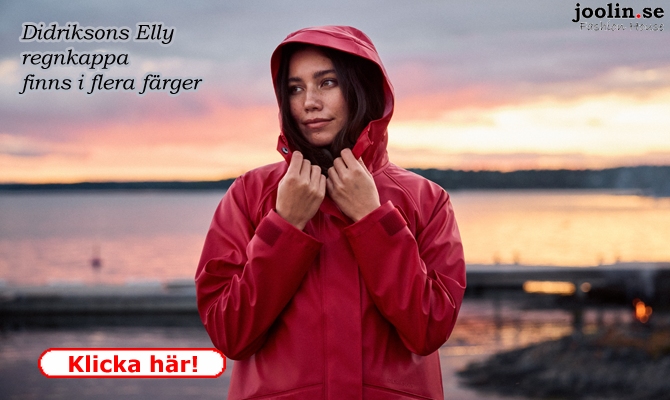 Nyhet: Regnkappa Elly fr�n Didriksons finns i flera f�rger