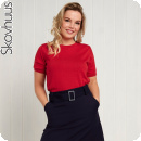 Skovhuus-top, ribbon red