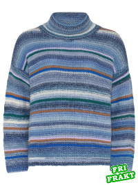Skovhuus Rullekrave indigo randig 