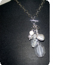 Halsband kristalldroppe