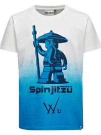 Lego Ninjago vit/bl t-shirt barntrja