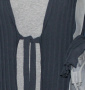 Plisserad lngcardigan, grafit