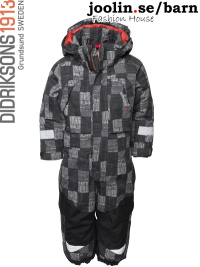 Didriksons Kebnekaise Coverall, grsvart