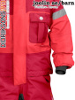 Didriksons Verwall cardinal/rosa coverall