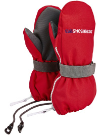 Didriksons Biggles red zip-vantar 