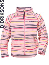 Didriksons Monte pink fleece barnjacka