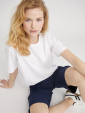 City-shorts, LauRie Donna navy/marin.   KO-TEX