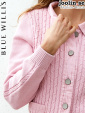 BlueWillis-cardigan, rosa