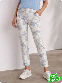 LauRie Taylor flower print blue, 7/8-l�ngd   ECO VERO