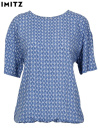 Blus i bussarongmodell, bl toner
