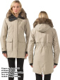 Didriksons Lina black/svart parka 