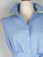 Skjort-blus-klnning i kadettrand