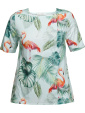 Flamingo-top, Tropical print