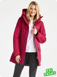 Didriksons Frida, warm fuchsia parka