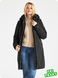 Didriksons Eline, black/svart parka