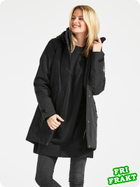 Didriksons Tanja black/svart parka