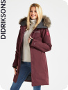 Didriksons Nadine, wine red parka