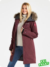 Didriksons Nadine, wine red parka