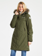 Didriksons Nadine, peat/grn parka