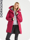 Didriksons Silje, warm fuchsia parka