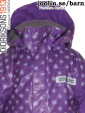 Boardman lila fleecefodrat regnset, barn