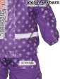 Boardman lila fleecefodrat regnset, barn