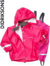 Didriksons Slaskeman fuchsia/rosa regnset
