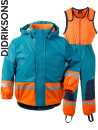Didriksons Boardman glacier blue fleecefodrat regnset