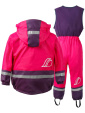 Didriksons Boardman warm cerise fleecefodrat regnset