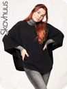 Organic Cotton-cape, svart