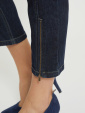 LauRie Piper jeans, mörk denim, 7/8-dels längd. Organic