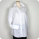 Skjorta med prlknappar, vit