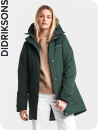 Didriksons Frida, north sea/grön, parka