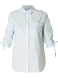 Skjorta, ljusblå-vit