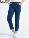 LauRiebyxan jeans, Piper, 7/8-dels längd, mellanblå