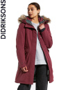 Didriksons Erika, vinter-parka, Rioja Red