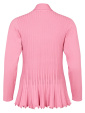 Cardigan i vacker stickning, stark rosa