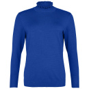 Polo med volangkant i halsen, royal blue