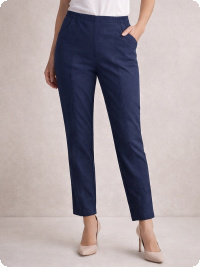 Veckans fynd: Prisv�rd byxa i Emma-modell, marin