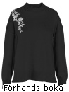Trja med broderi frn Signatur, svart