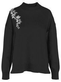 Trja med broderi frn Signatur, svart