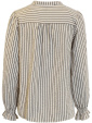 Blus i lcker modell, grddvit/svart