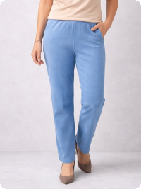 Drap�-jeans i Emma-Modell, ljus denim. Mycket prisv�rd!