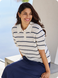 Tr�ja stickad i ren bomull