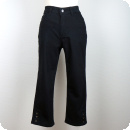 7/8-dels jeans med bendekor, svart twill. Prisvärd